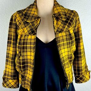 Flannel Crop Jacket